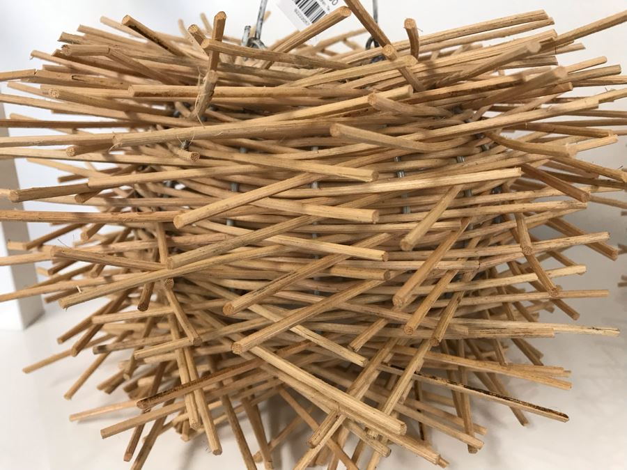 Pair Of Baby Urchin Hanging Light Fixtures Tealight Holder 13W X 9H Retails $56 [Photo 4]