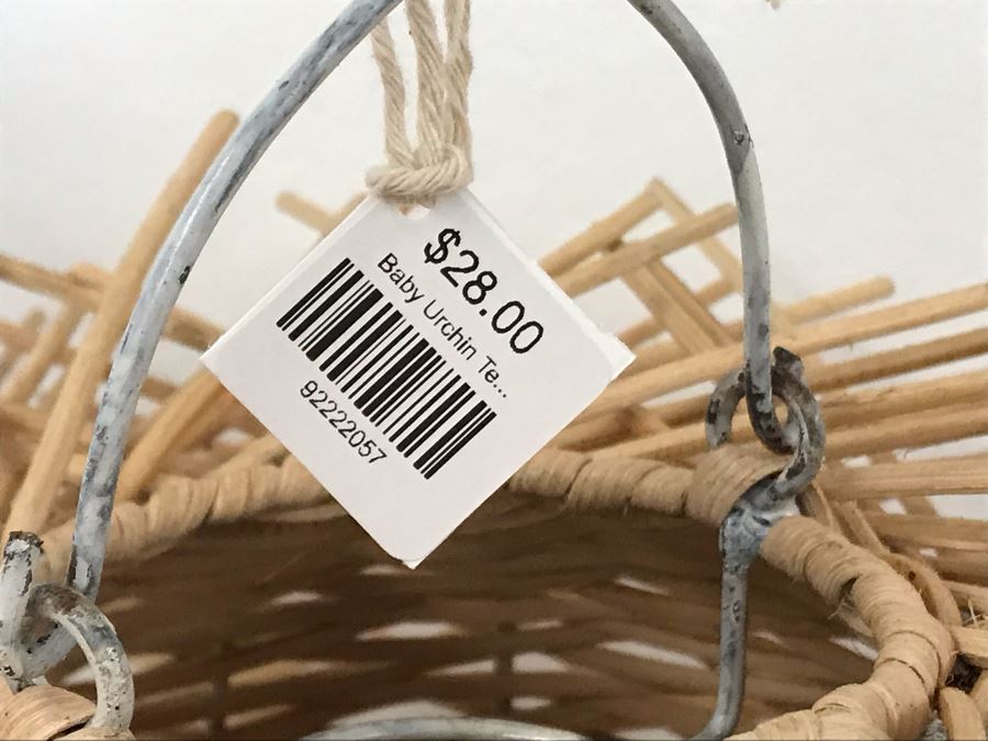 Pair Of Baby Urchin Hanging Light Fixtures Tealight Holder 13W X 9H Retails $56 [Photo 5]