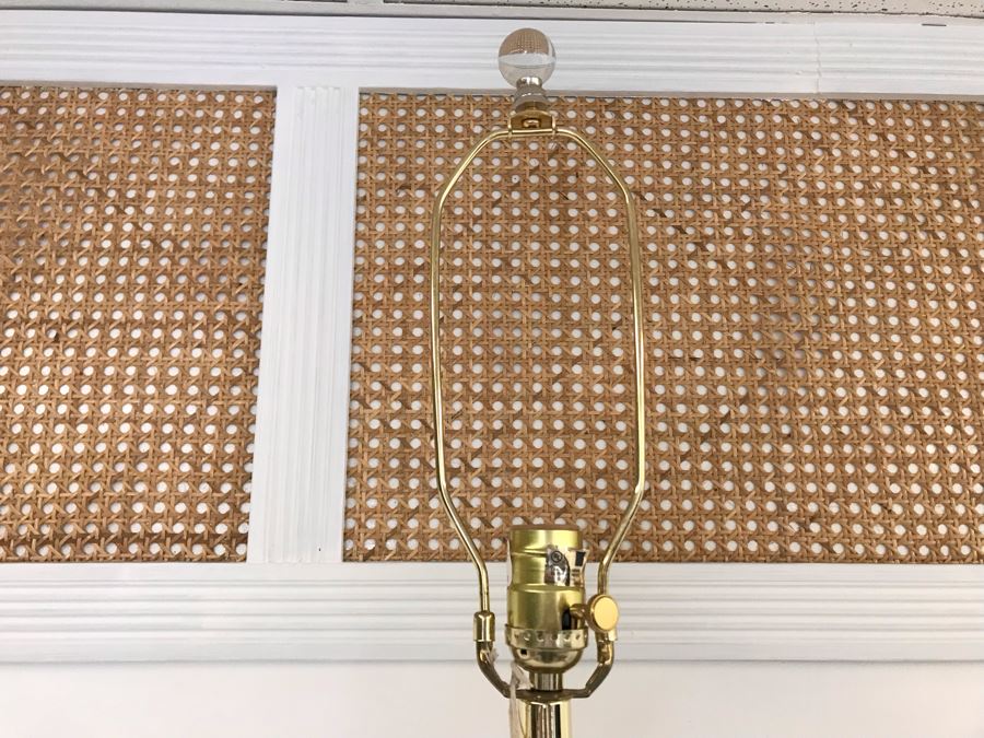 White Plaster Florence Parrot Lamp With Lucite Base (No Lamp Shade) 30H Retails $318 [Photo 9]