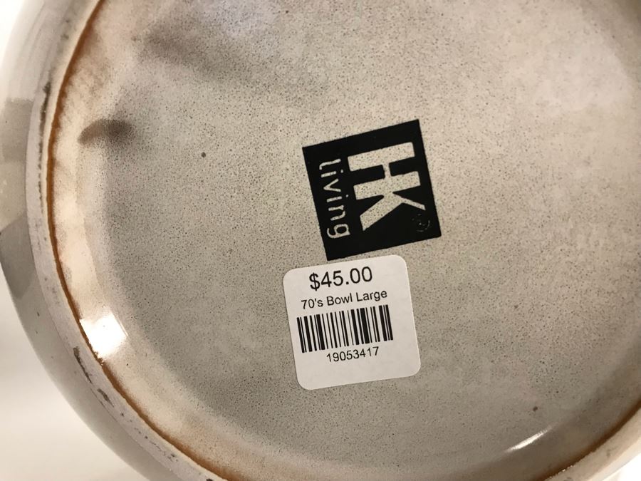 Pair Of Large 70s 9R Bowls By HK Living And 70s Pasta 7R Bowl By HK Living Retails $114 [Photo 9]