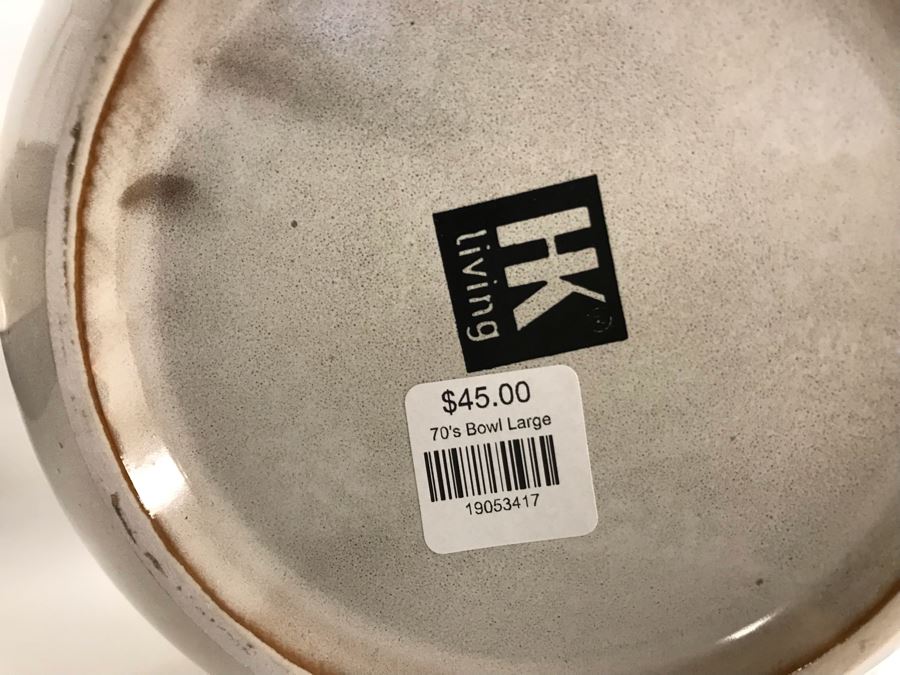 Pair Of Large 70s 9R Bowls By HK Living And 70s Pasta 7R Bowl By HK Living Retails $114 [Photo 8]