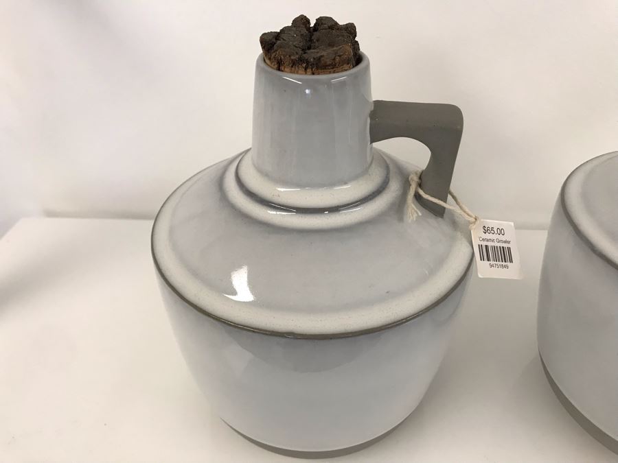 Pair Of Roost Ceramic Growlers 6W X 8H Retails $130 [Photo 5]