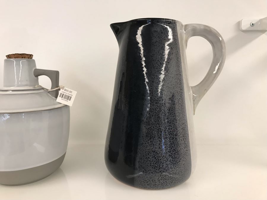 HK Living Stoneware 10H Jug And Roost Ceramic Growler 6W X 8H Retails $130 [Photo 3]
