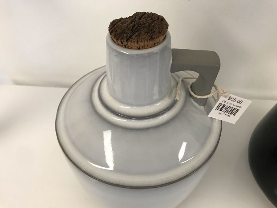 HK Living Stoneware 10H Jug And Roost Ceramic Growler 6W X 8H Retails $130 [Photo 6]