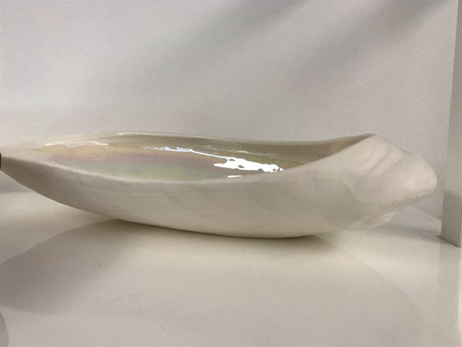 Pair Of Abolone Shell Bowls 12W X 6D And Hand Carved Wooden Bowl 10W X 6D Filled With Natural Shells Retails $120 [Photo 6]