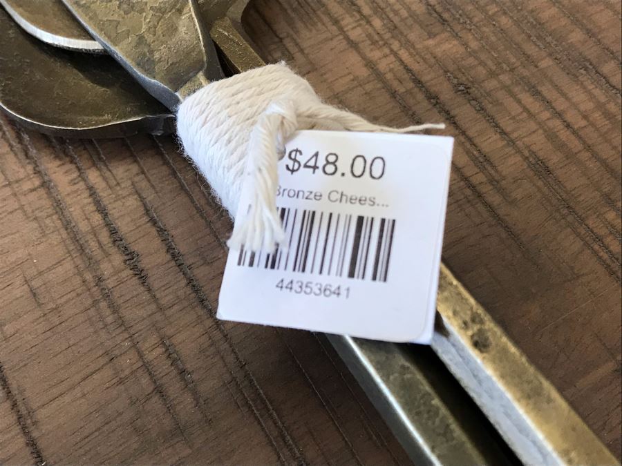 (2) Sets Of Cheese Knives And Mixed Metal Fork And Spoon Retails $118 [Photo 5]