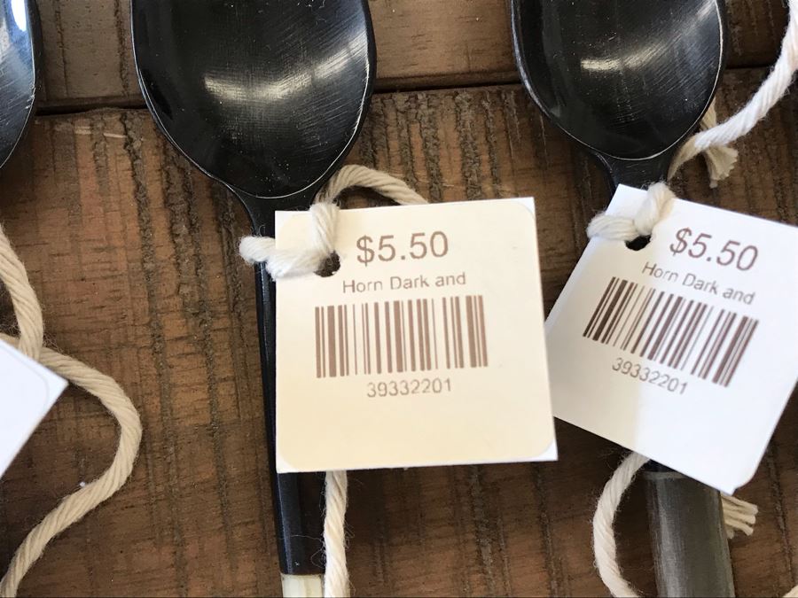 Set Of (4) Japanese Teaspoons And (5) Horn Handle Spoons Retails $52 [Photo 7]