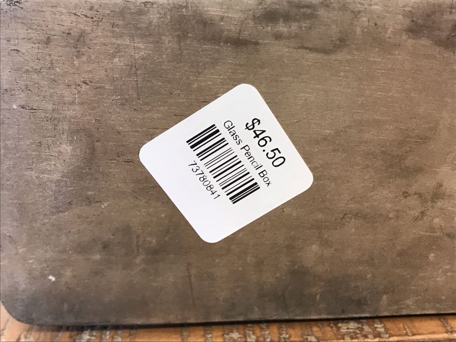 (3) Rectangular Silver Tone Metal Boxes With Glass Tops Retails $130 [Photo 12]