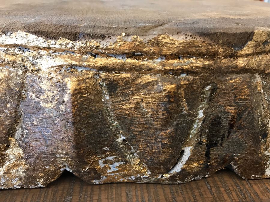 Gilded Carved Wooden Pillar Base 16.5 X 16.5 Retails $120 [Photo 7]