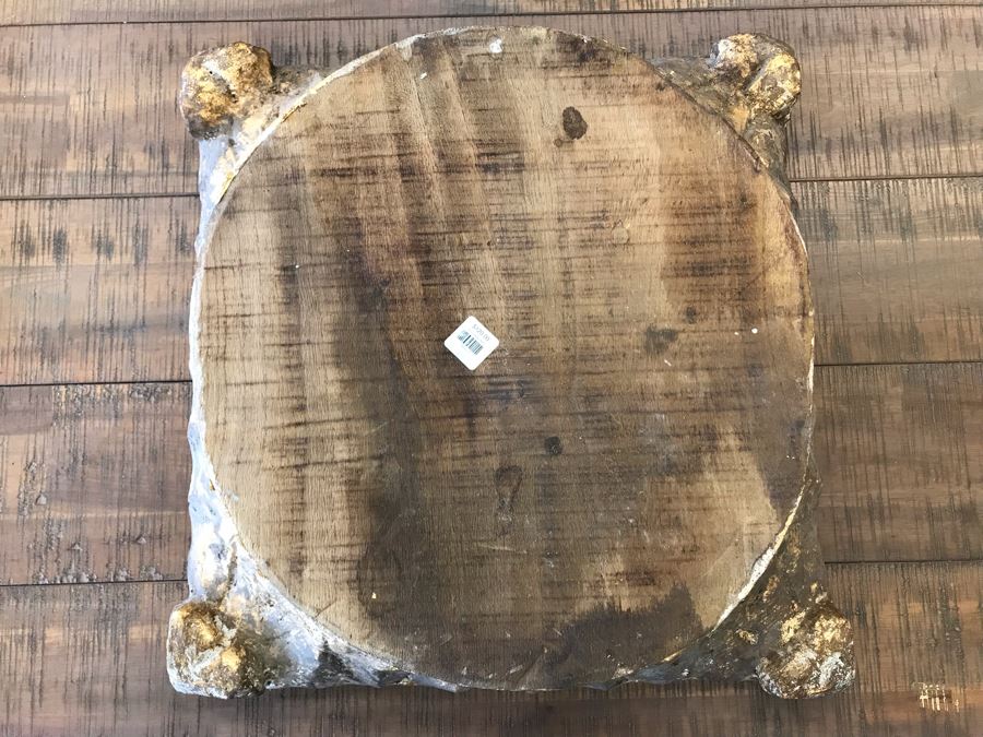 Gilded Carved Wooden Pillar Base 16.5 X 16.5 Retails $120 [Photo 2]