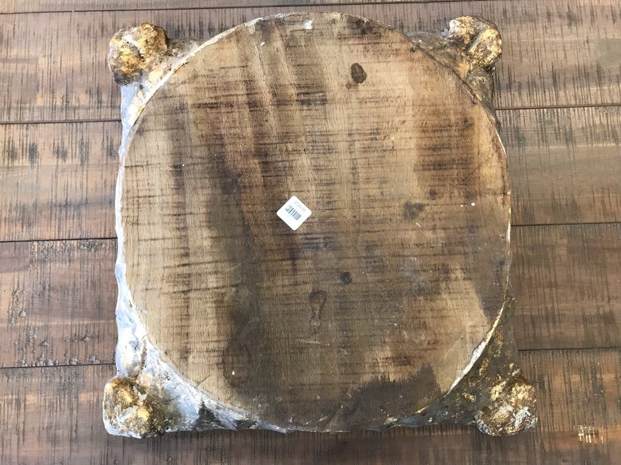 Gilded Carved Wooden Pillar Base 16.5 X 16.5 Retails $120 [Photo 4]