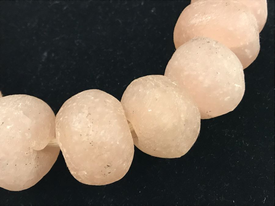 Blush Jumbo Glass Beaded Necklace Retails $70 [Photo 4]