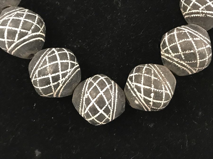 Large Mali Clay Beads Necklace Retails $60 [Photo 3]