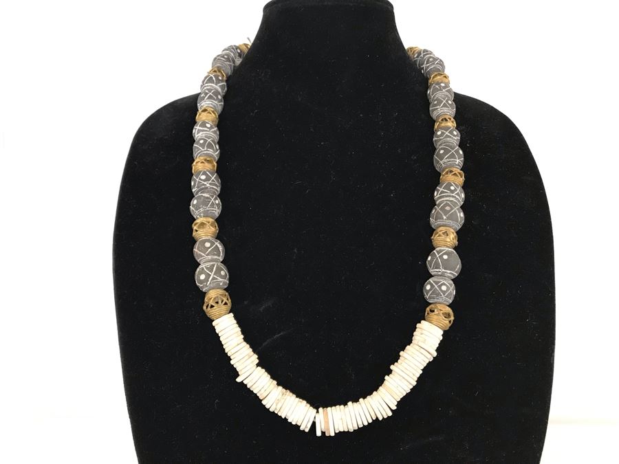 Clay And Brass Swag Necklace Retails $60 [Photo 3]