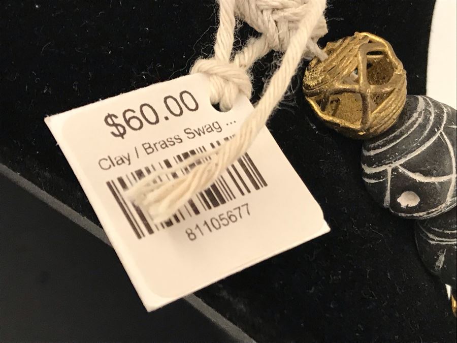 Clay And Brass Swag Necklace Retails $60 [Photo 8]