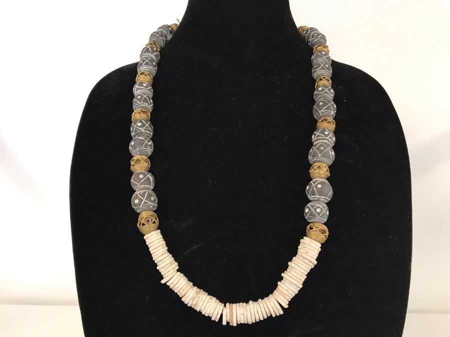 Clay And Brass Swag Necklace Retails $60