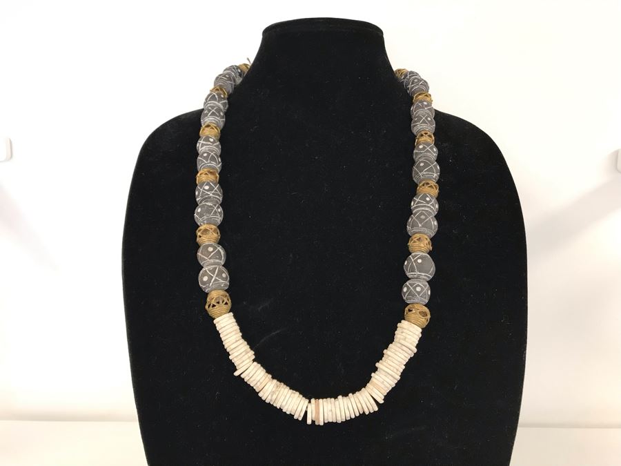 Clay And Brass Swag Necklace Retails $60 [Photo 2]