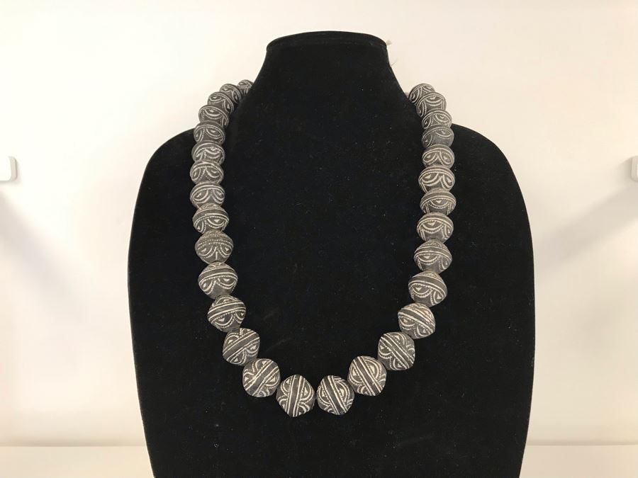 Large Mali Clay Beaded Necklace Retails $60 [Photo 2]