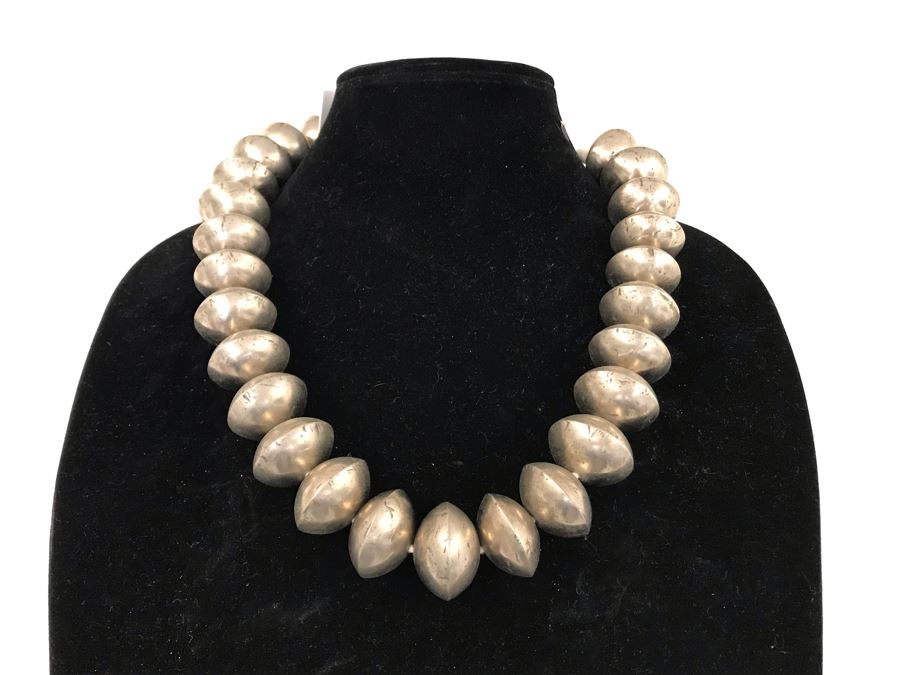 Large Silver Alloy Necklace Retails $70 [Photo 2]