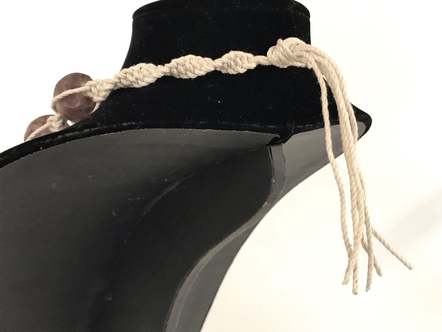 Large Purple Glass Beads Necklace Retails $50 [Photo 6]