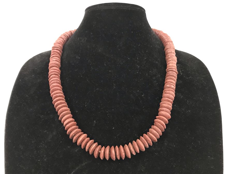 Crimson Beaded Necklace Retails $32 [Photo 4]