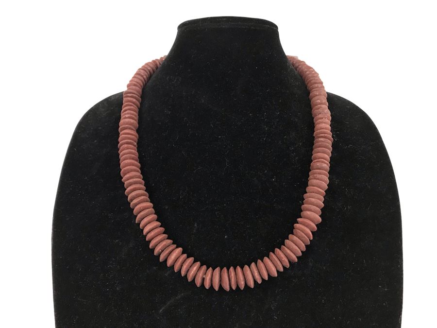 Crimson Beaded Necklace Retails $32 [Photo 1]