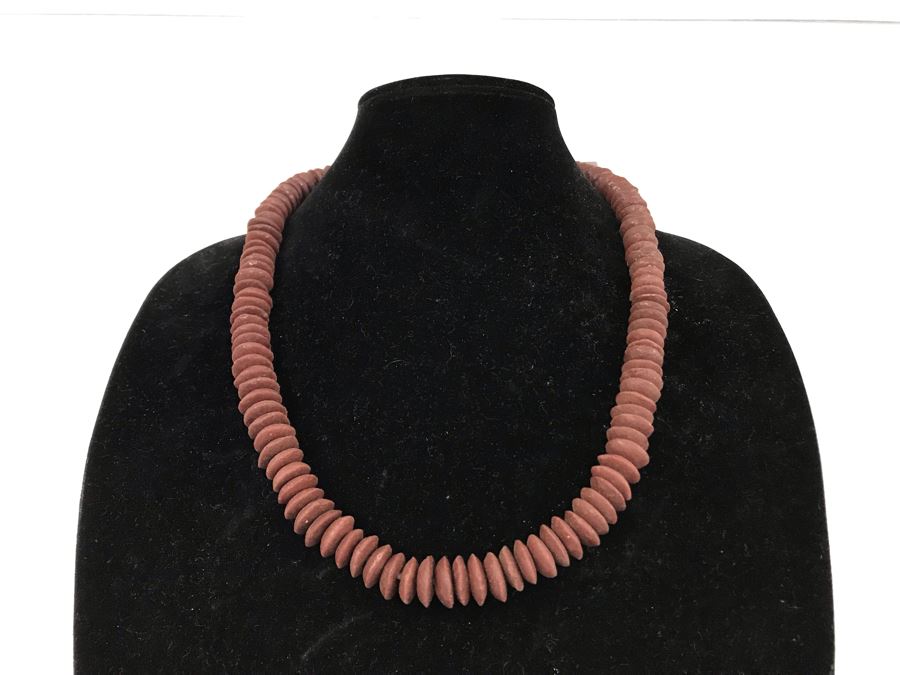 Crimson Beaded Necklace Retails $32 [Photo 2]