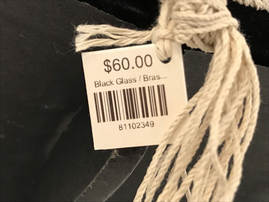 Black Glass And Bronze Beaded Necklace Retails $60 [Photo 6]