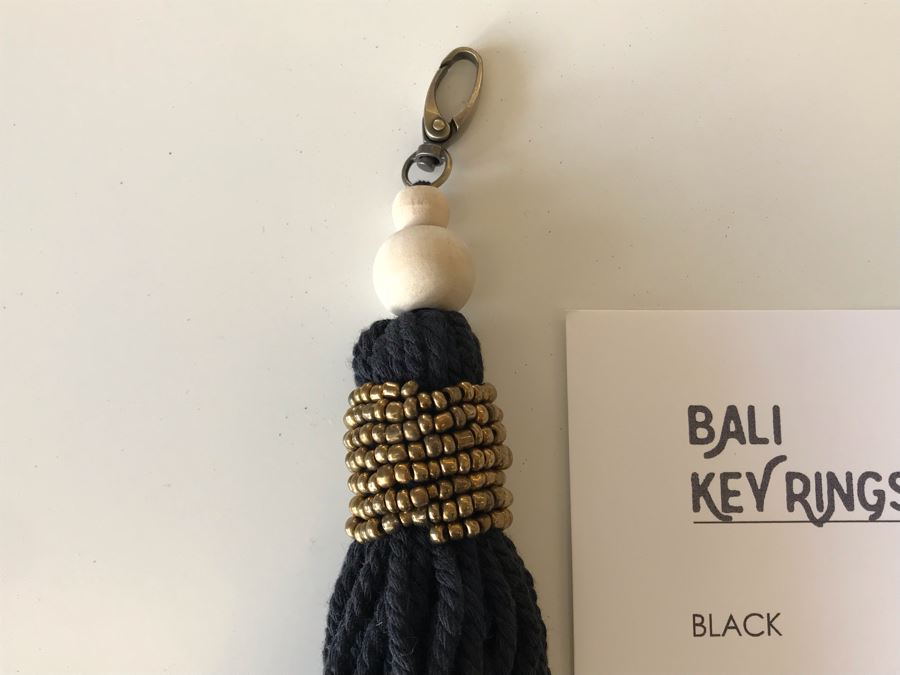 Pair Of Black Tassle Bali Key Rings Retails $24 [Photo 3]