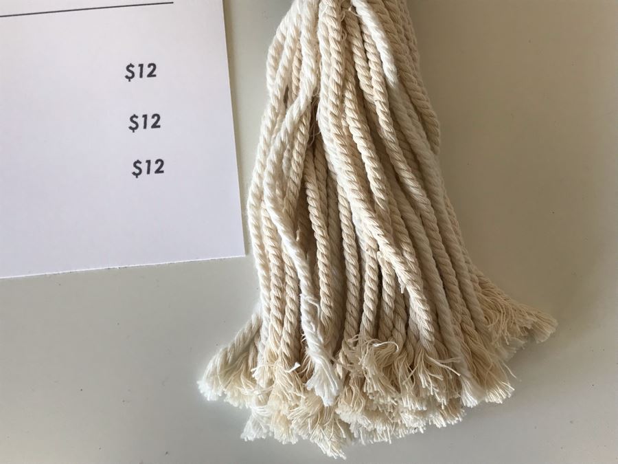 Pair Of White Tassle Bali Key Rings Retails $24 [Photo 4]