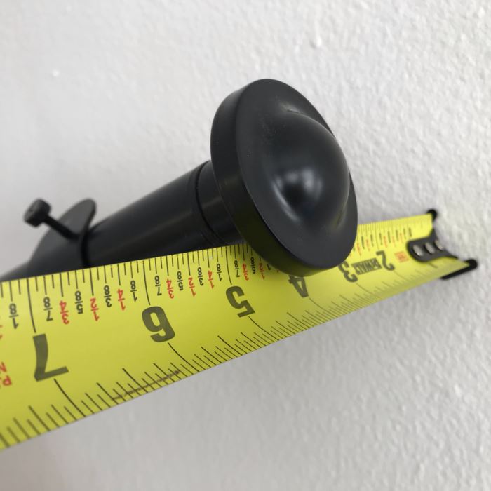 Pair Of Black Curtain Rods With Mounting Hardware 55L X 5D / 48L X 5D [Photo 8]