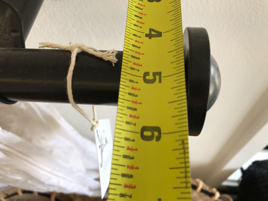 Pair Of Black Curtain Rods With Mounting Hardware 55L X 5D / 48L X 5D [Photo 6]