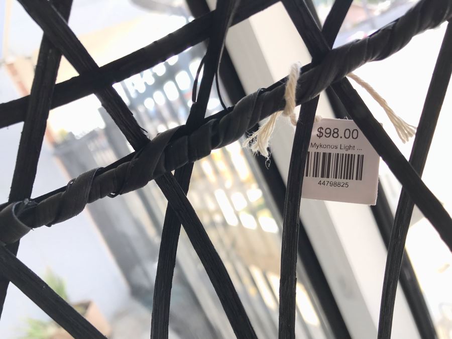 Pair Of Mykonos Black Hanging Light Fixtures (Needs Electrical Light Fixtures) Retails $196 [Photo 9]