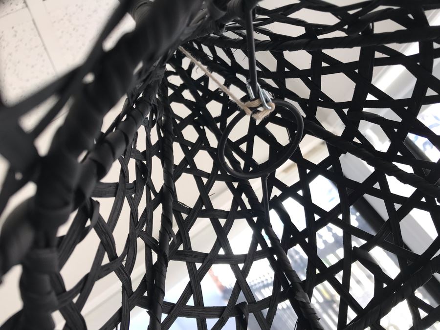 Pair Of Mykonos Black Hanging Light Fixtures (Needs Electrical Light Fixtures) Retails $196 [Photo 8]