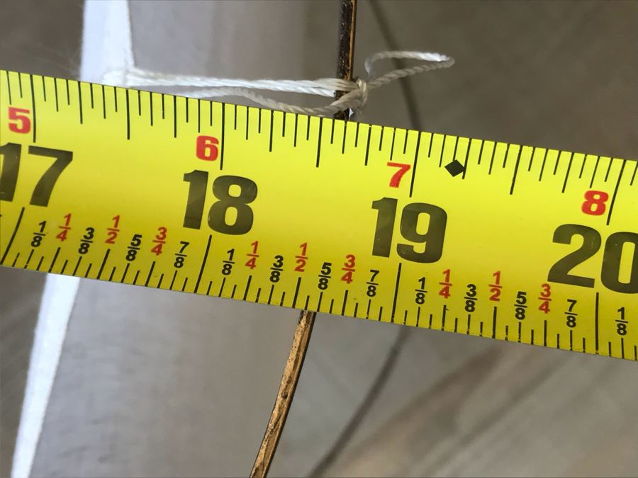 Pair Of Large Black And White Cloth Metal Frame Hanging Light Fixtures (Need Electrical Light Fixtures) 19R X 24.5H Retails $325 [Photo 10]