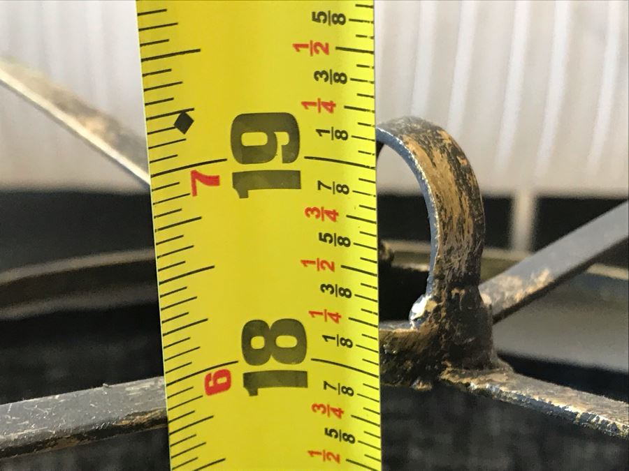 Pair Of Small Black And White Cloth Metal Frame Hanging Light Fixtures (Need Electrical Light Fixtures) 12R X 19H Retails $177 [Photo 11]