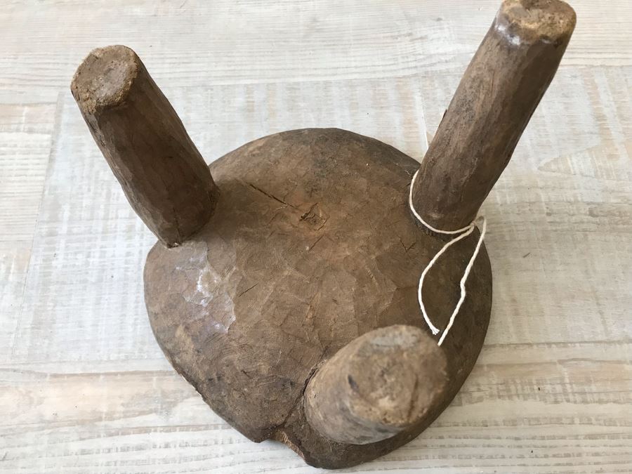 Rustic Handmade Wooden 3-Leg Stool 9W X 7H Retails $78 [Photo 5]