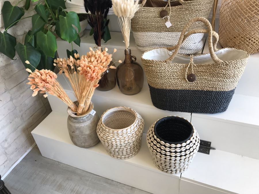 Set Of (3) Wooden Display Stairs With Decorative Hinges (Does Not Swing Up) Great For Displaying Items - Each Is 40W X 27D X 29H [Photo 8]