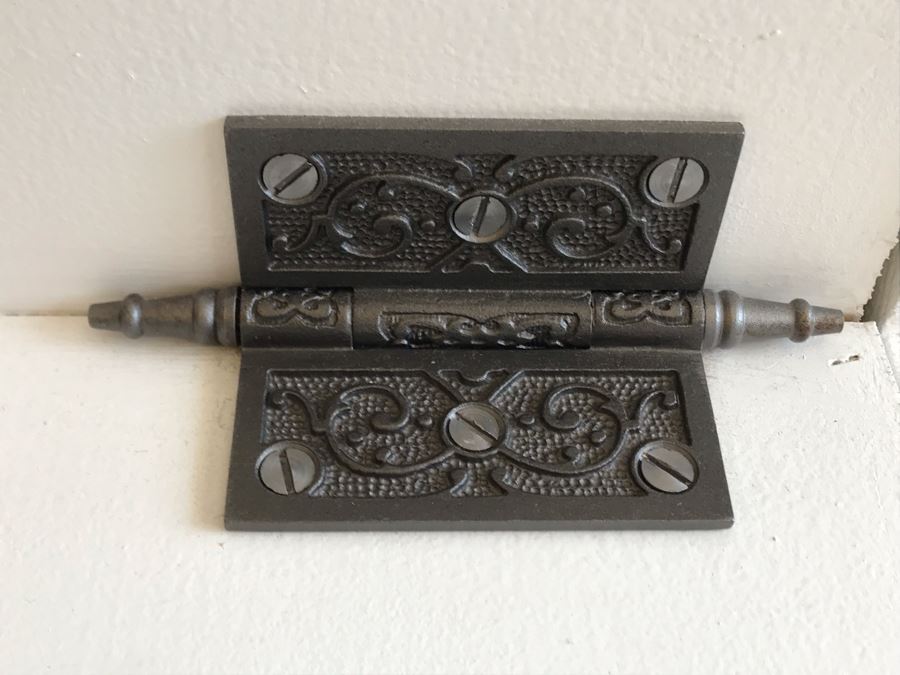 Set Of (3) Wooden Display Stairs With Decorative Hinges (Does Not Swing Up) Great For Displaying Items - Each Is 40W X 27D X 29H [Photo 5]