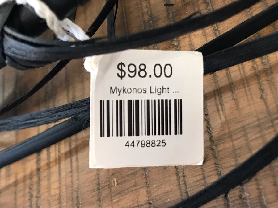 Mykonos Black Hanging Light Fixtures (Needs Electrical Light Fixtures) Retails $98 [Photo 3]