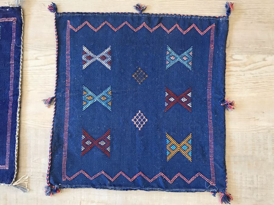 (4) Moroccan Sabra Cactus Silk Pillow Covers Accent Throws Apx 20 X 20 Retails $300 [Photo 3]