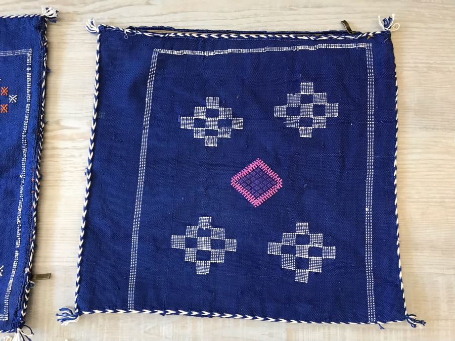 (4) Moroccan Sabra Cactus Silk Pillow Covers Accent Throws Apx 20 X 20 Retails $300 [Photo 6]