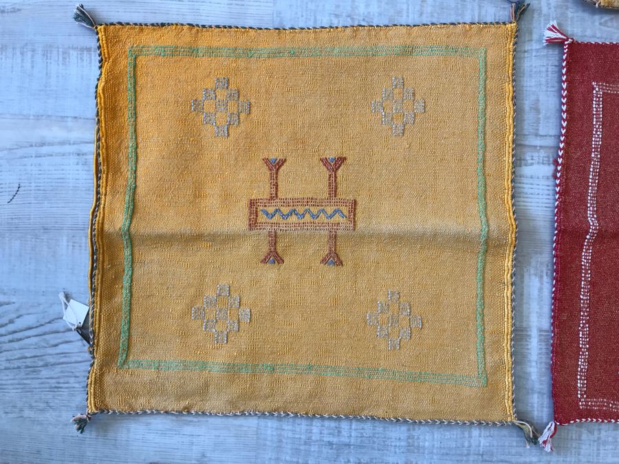 (4) Moroccan Sabra Cactus Silk Pillow Covers Accent Throws Apx 20 X 20 Retails $300 [Photo 2]