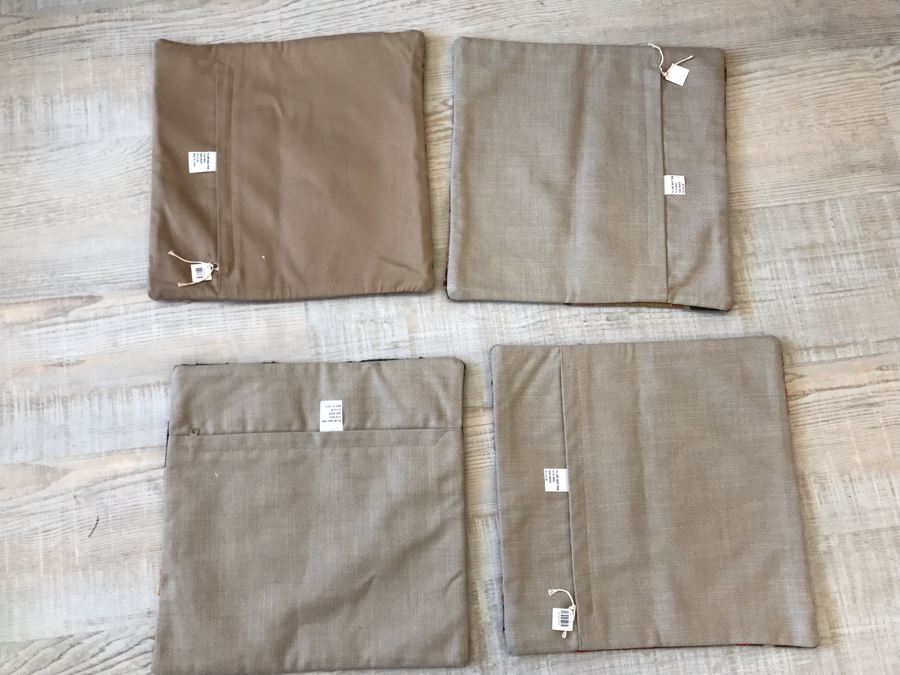 Set Of (4) Turkish Kilim Pillow Covers 16 X 16 Retails $248 [Photo 7]