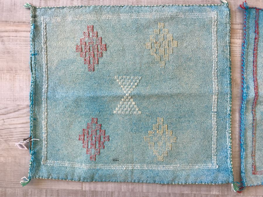 (4) Moroccan Sabra Cactus Silk Pillow Covers Accent Throws Apx 20 X 20 Retails $300 [Photo 3]