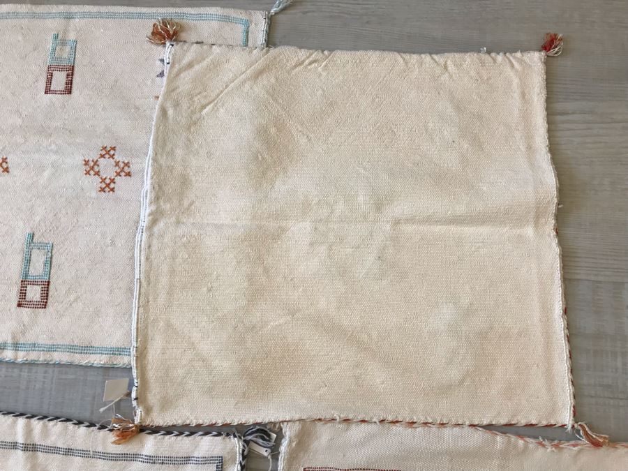 (4) Moroccan Sabra Cactus Silk Pillow Covers Accent Throws Apx 20 X 20 Retails $300 [Photo 7]
