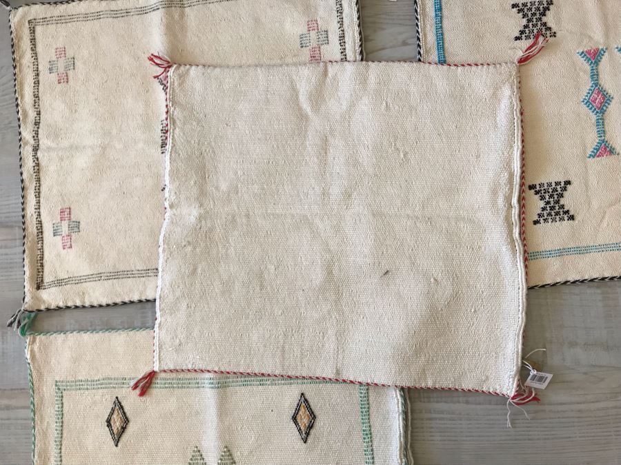 (4) Moroccan Sabra Cactus Silk Pillow Covers Accent Throws Apx 20 X 20 Retails $300 [Photo 7]