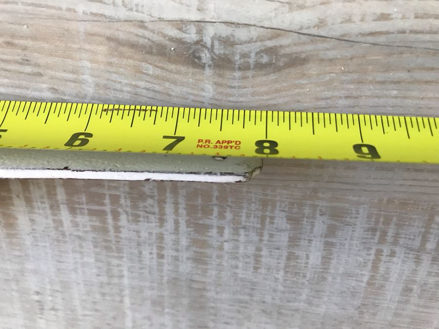 (12) Metal Wall Shelving Brackets Painted Distressed White With Hardware 8 X 6 [Photo 6]