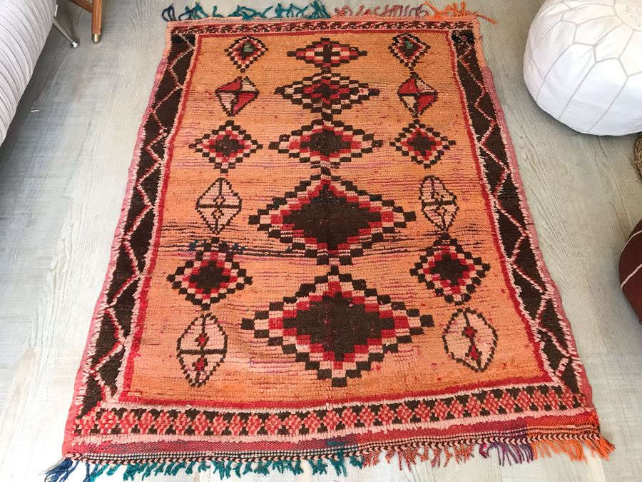 PAOLA Vintage Moroccan Runner 5' 3' X 4' Retails $875 [Photo 8]