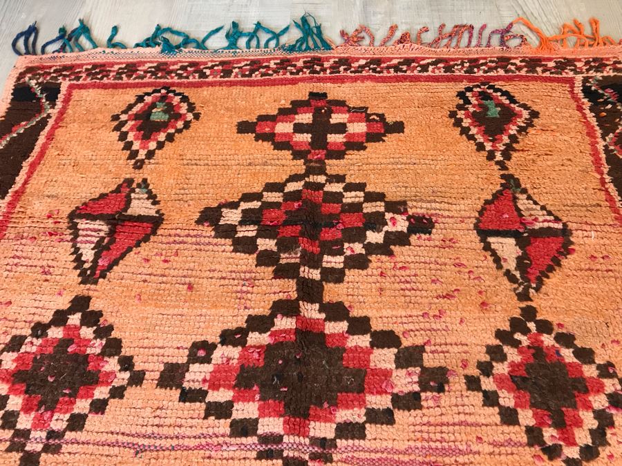 PAOLA Vintage Moroccan Runner 5' 3' X 4' Retails $875 [Photo 12]